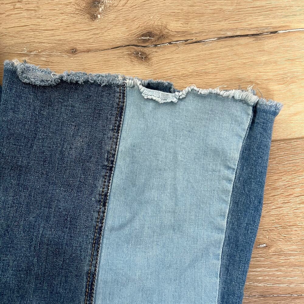 Almost Famous Juniors Patchwork Boho Two Toned Je… - image 3